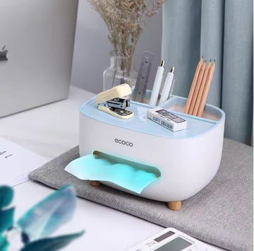 Newest Tissue Box Napkin Holder Remote Control Storage Desk Organizer Office Multifunctional Sundries Ontainer Storage Home Gift
