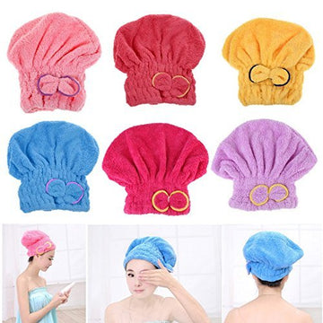 Bathroom Shower Cap Dry Hair Cap Hair Drying Towel Shower Cap Dry Hair Cap Bathroom Accessories Kitchen Oil-proof Cap