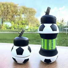 Foldable Football Sports Water Bottle