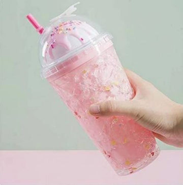 Ice Cream Shape Plastic Water Bottle (Random Colours)