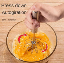 Spring Egg Beater, Manual Hand Pressure, Semi Automatic Egg Beater