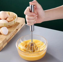 Spring Egg Beater, Manual Hand Pressure, Semi Automatic Egg Beater