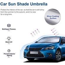 Car Sun Shade Umbrella Cover For Windshield UV Reflecting Foldable