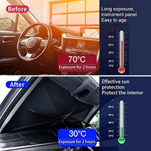 Car Sun Shade Umbrella Cover For Windshield UV Reflecting Foldable