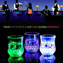 Led Glowing Mug Glass Water Liquid Inductive Rainbow Color