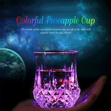 Led Glowing Mug Glass Water Liquid Inductive Rainbow Color