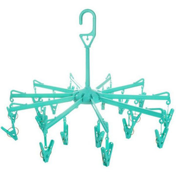 Plastic Foldable Undergarments Hanging Dryer Clothes Clips Hanger Drying Rack..
