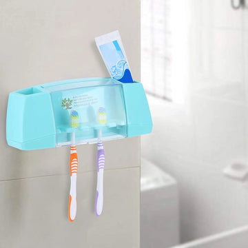 5 Toothbrush Holder Storage Box Tooth Brush Toothpaste Holder Organizer Bathroom Wall Mount