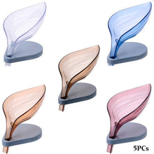 Leaf-Shaped Non-Slip Bathroom Soap Holders Creative Kitchen Soap Rack