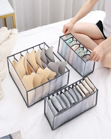 Under Garments Organizer Set – 3 Pcs (grey)..