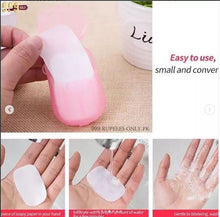 Pack of 3  -  Travel Soap Outdoor Portable Mini Paper Soap Paper Washing Hand Bath (random Color)..