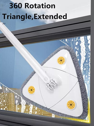 360 Rotatable Triangle Mop Adjustable Cleaning Mop 999Only