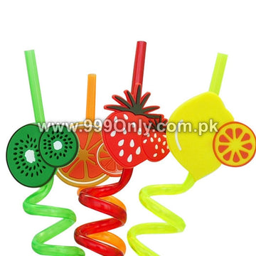 4PCS Drinking Straw Creative Fruit Shaped Plastic Straw Party Straw 999Only