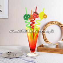 4PCS Drinking Straw Creative Fruit Shaped Plastic Straw Party Straw 999Only