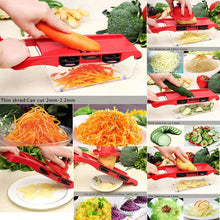 6 In 1 Vegetable Cutter with Steel Blade Slicer Potato Peeler Carrot Cheese Grater Vegetable 999Only