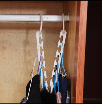 Multifunctional 5hole Hanger Closet Clothes Organizer Space Saving Multi Cascading Storage Plastic Hangers For Organization Rack 999Only