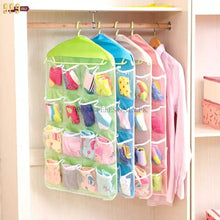16 Pocket Closet Door Wall Hanging Storage Organizer Bag (random Color)..