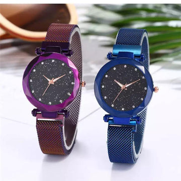 Rhinestone Magnetic Mesh Chain Watch 999Only