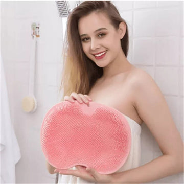 Silicone Rub Back Brush Bathroom Non-slip Wash Foot Pad Massage 999Only