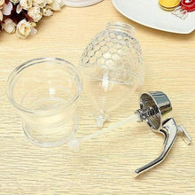 Squeeze Bottle Honey Jar Container Bee Drip Dispenser Kettle Storage Pot Stand Holder Juice Syrup Cup Kitchen Accessories 999Only