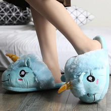 Women Plush Unicorn fur Slippers - Winter Indoor Slipper Plush Home Shoes 999Only